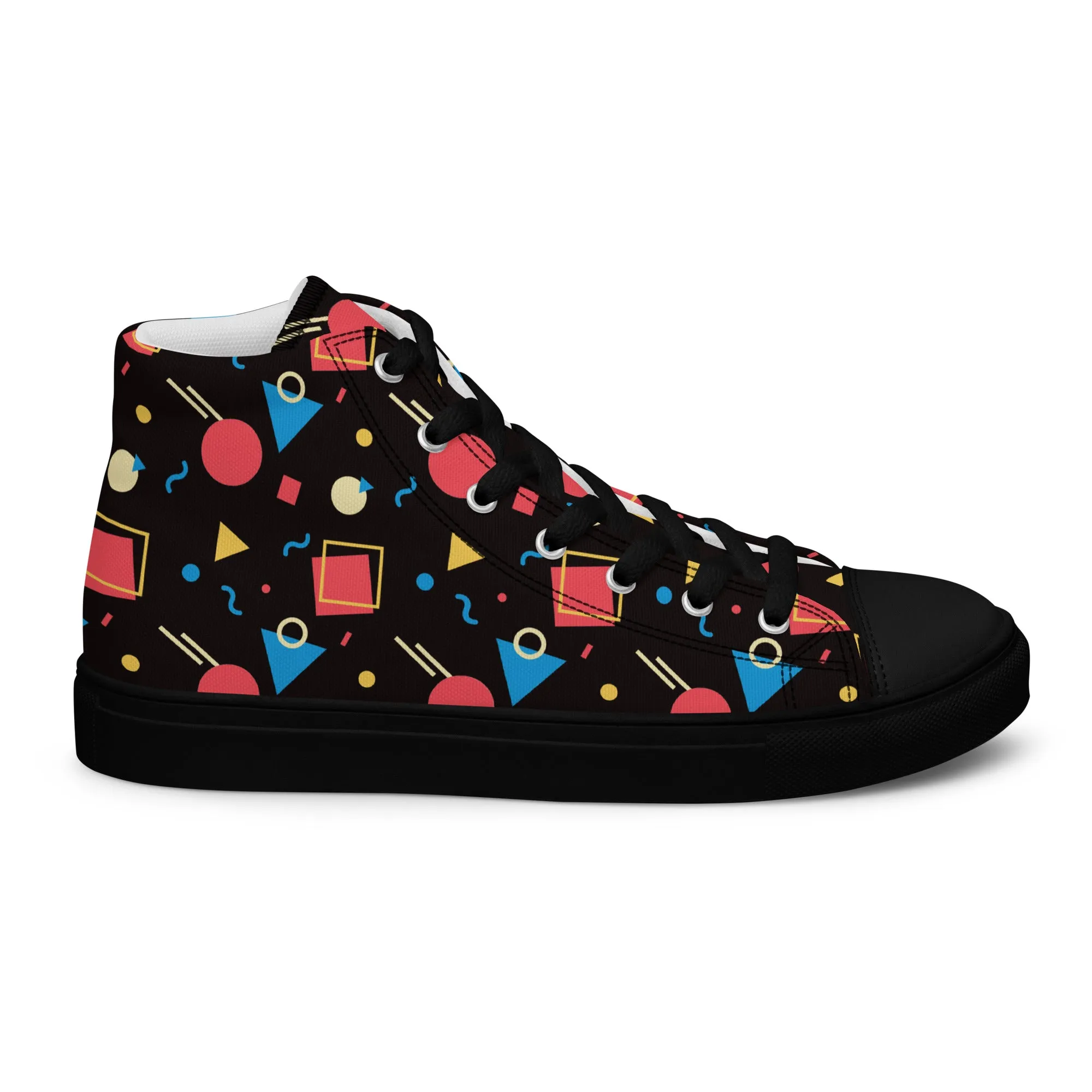 WATERMELON SUMMER Men’s High Top Canvas Shoes