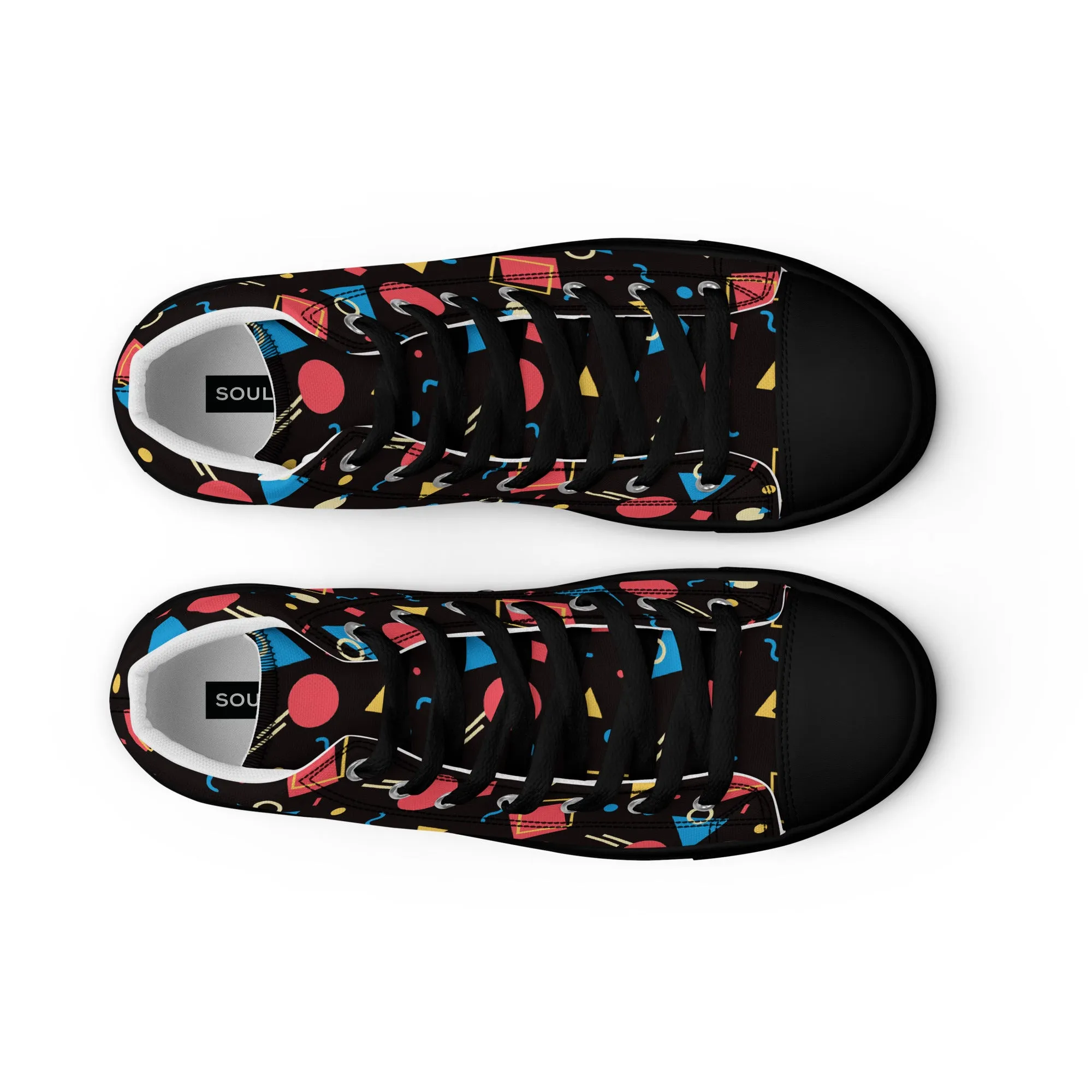 WATERMELON SUMMER Men’s High Top Canvas Shoes