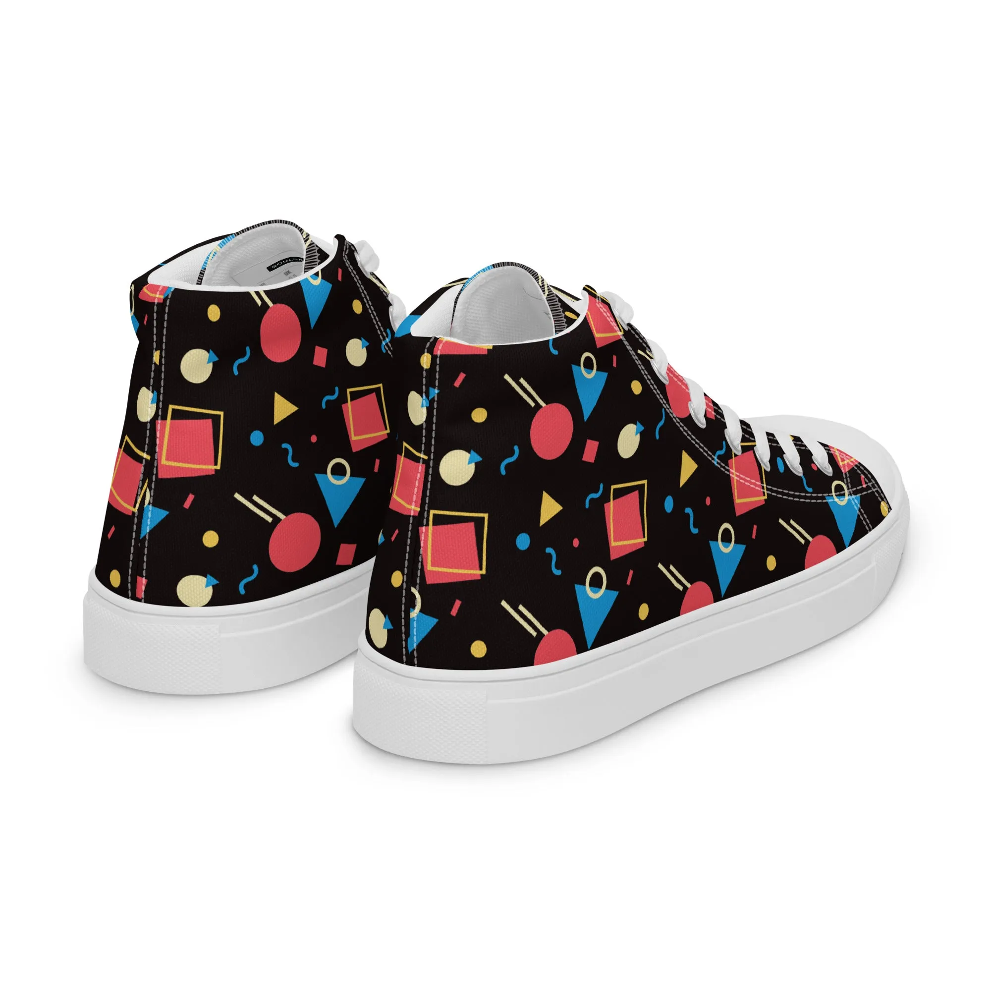 WATERMELON SUMMER Men’s High Top Canvas Shoes
