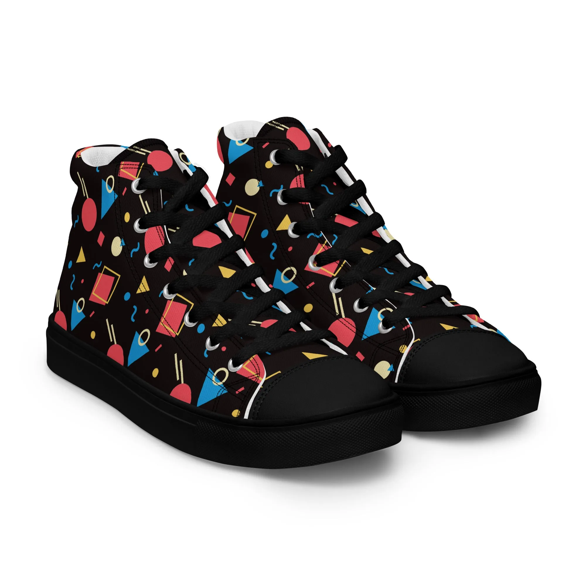 WATERMELON SUMMER Men’s High Top Canvas Shoes