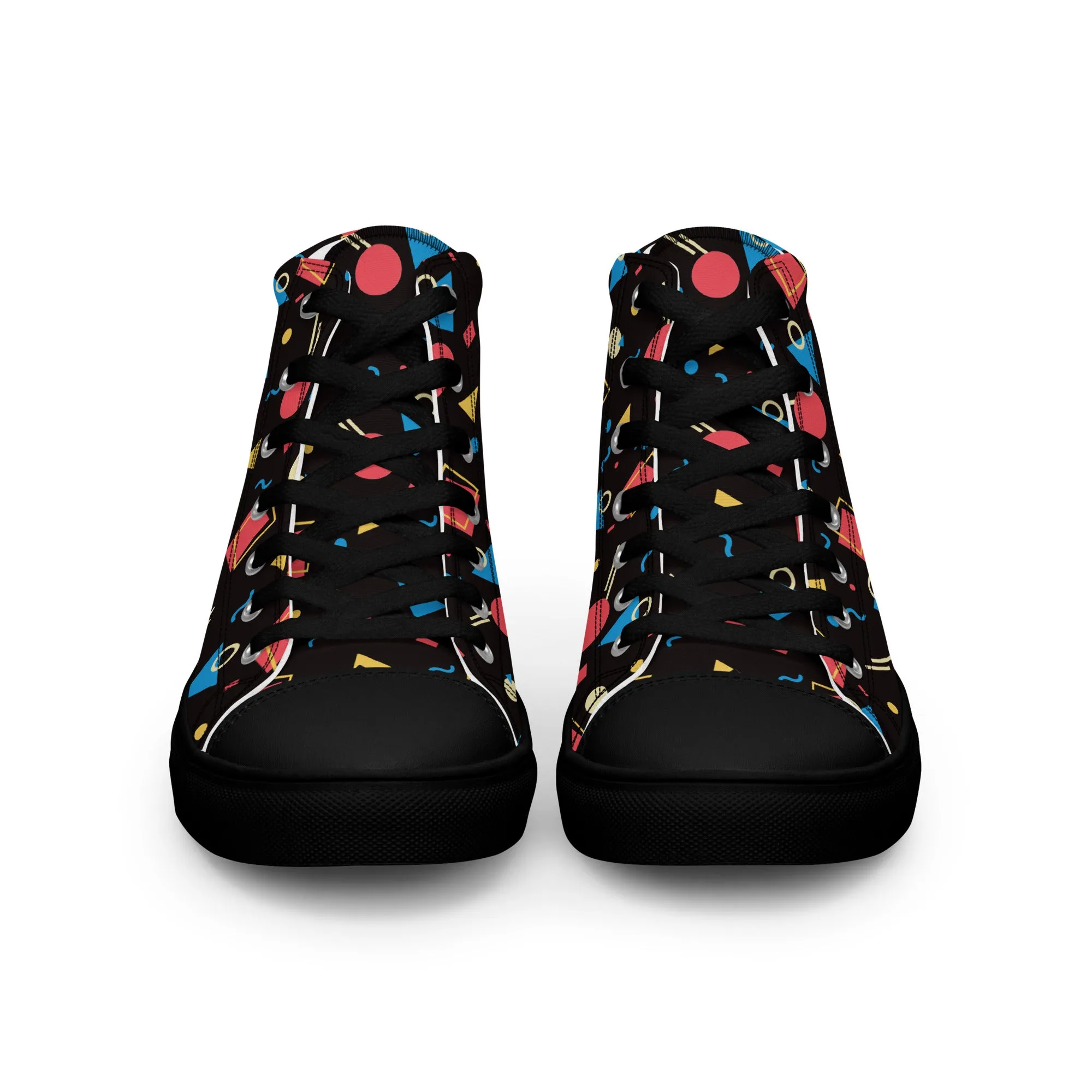 WATERMELON SUMMER Men’s High Top Canvas Shoes