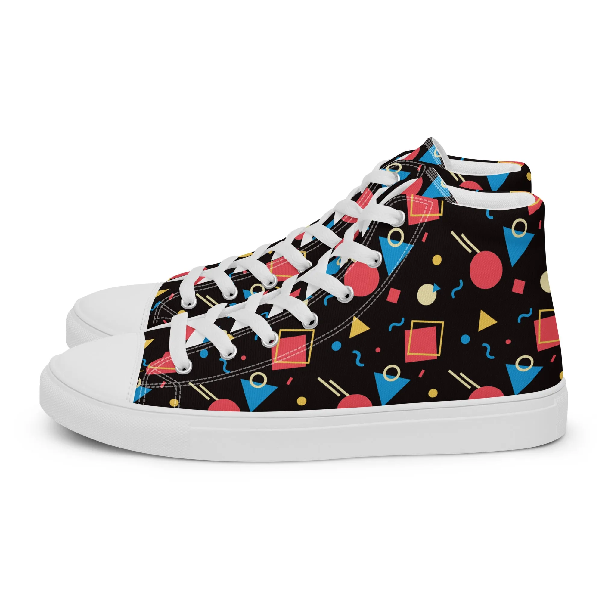 WATERMELON SUMMER Men’s High Top Canvas Shoes