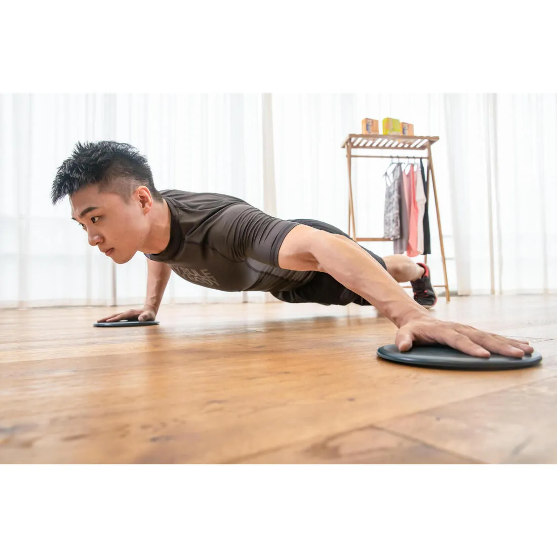 Weight Training Gliding Discs for Use on All Floors - Twin-Pack