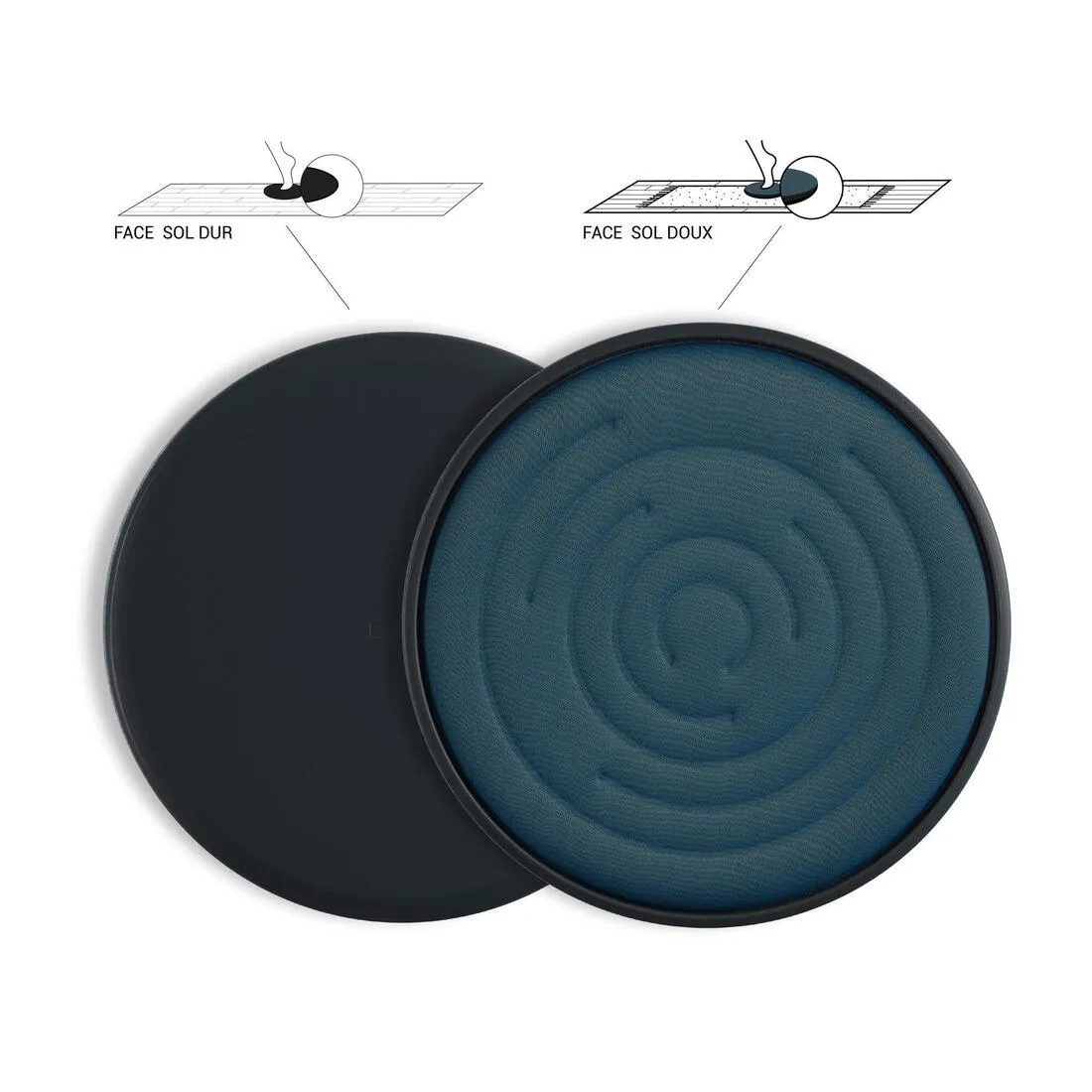 Weight Training Gliding Discs for Use on All Floors - Twin-Pack