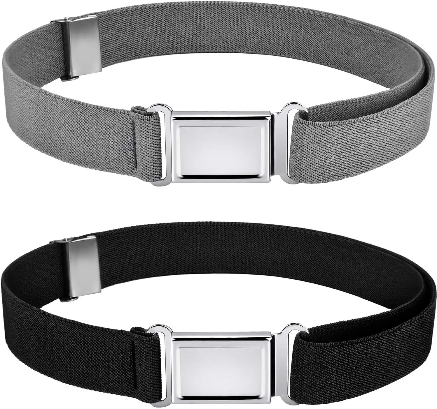 WILLBOND Kids Magnetic Belt Adjustable Elastic Belt with Magnetic Buckle for Boys Daily Use Girls