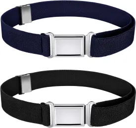 WILLBOND Kids Magnetic Belt Adjustable Elastic Belt with Magnetic Buckle for Boys Daily Use Girls
